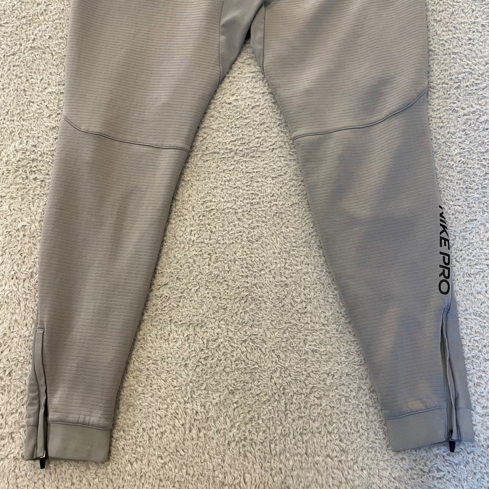 Nike Pro Dri-Fit Dry Tapered Training Pants Mens Small Gray Jogger BV5515-073 - Picture 12 of 16